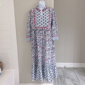 Madison Mathews Block Print Maci Dress - Medium